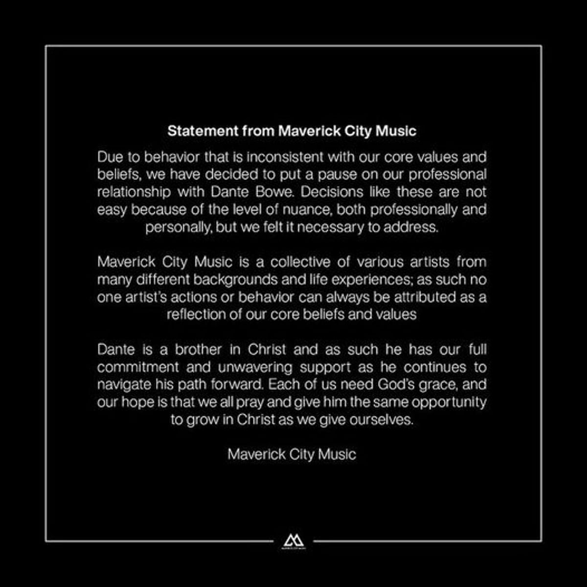 Maverity City Music Statement